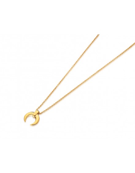 Gargantilla media luna pequeña vermeil