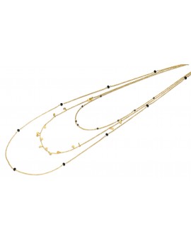 Gargantilla triple vermeil