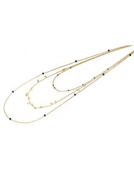 Gargantilla triple vermeil