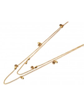 Gargantilla Labradorita facetada vermeil