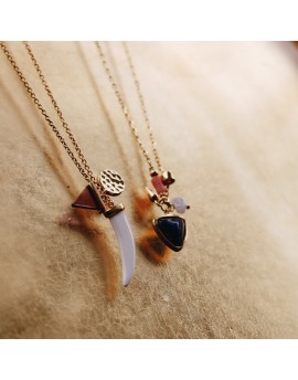 Gargantilla cuerno de howlite