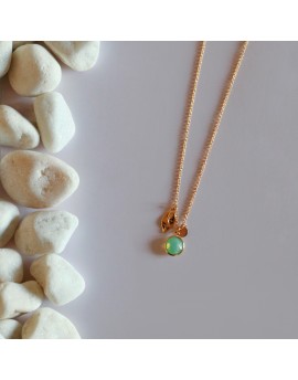 Gargantilla colgante piedra lapidada