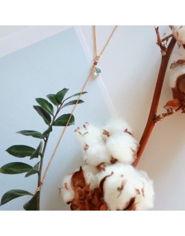 Gargantilla Aguamarina