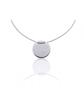 Gargantilla de plata con chapa