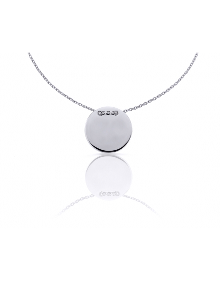 Gargantilla de plata con chapa