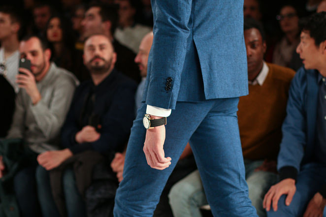Desfile del diseñador García Madrid con relojes de Müss